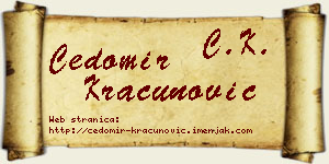 Čedomir Kračunović vizit kartica